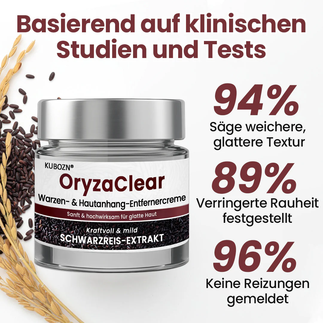 ⭐ KUBOZN® OryzaClear – Schwarzreis-Extrakt Creme gegen Hautanhänge & raue Stellen – sanft, pflanzlich & sichtbar wirksam  🅱︎ - Image 6