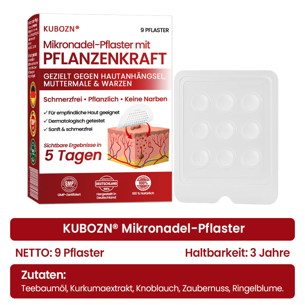 ⭐ KUBOZN® Mikronadel-Pflaster – 2025 optimierte Formel gegen Hautanhängsel & Warzen - Image 7