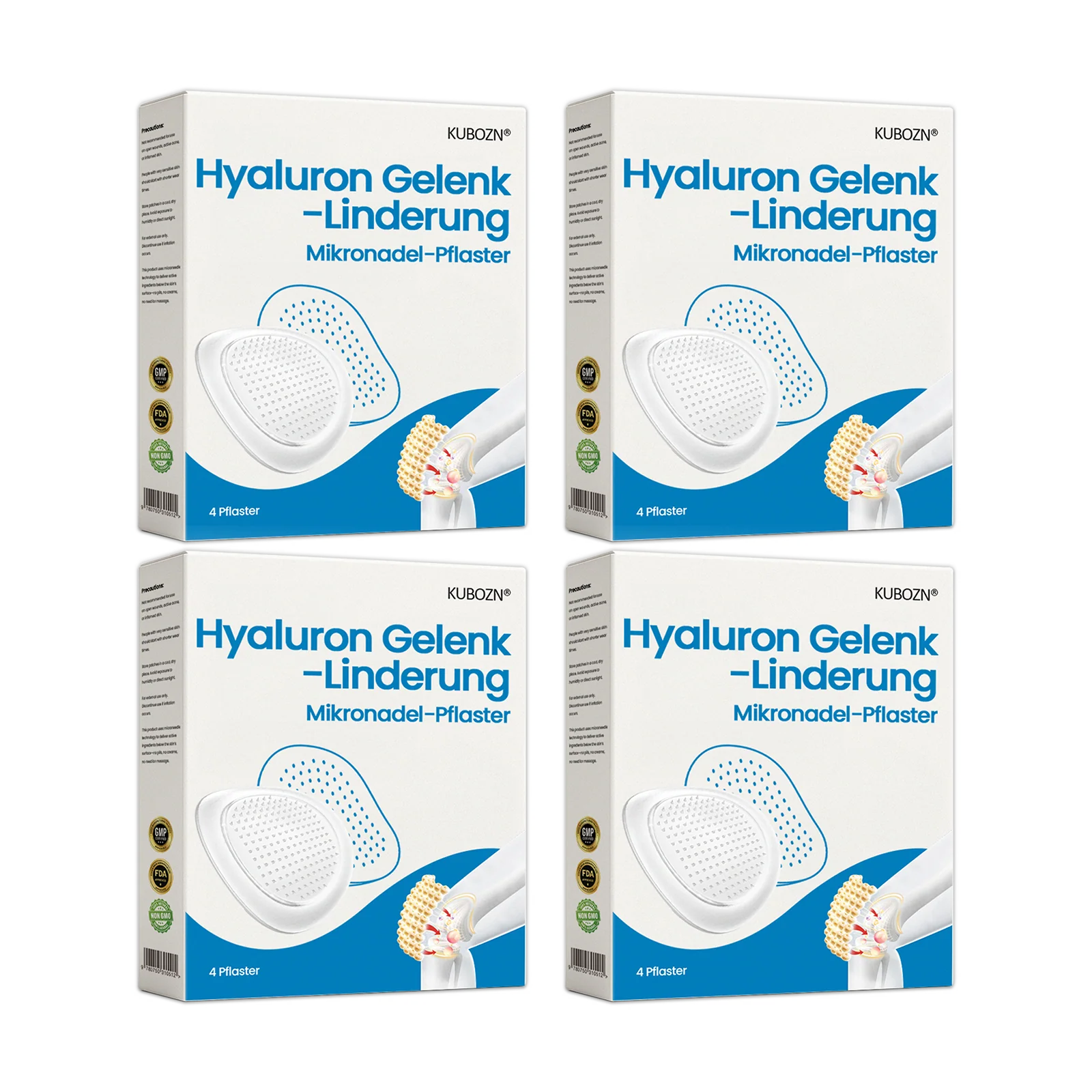 KUBOZN® Hyaluron Gelenk-Linderung Mikronadel-Pflaster - Image 8