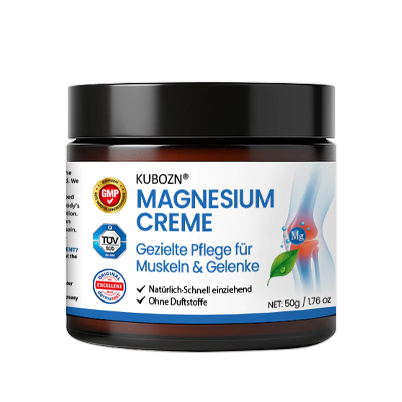 KUBOZN® Magnesium Creme – Spürbare Pflege & Entlastung für Muskeln & Gelenke | Hergestellt in Deutschland 🅱︎ - Image 7