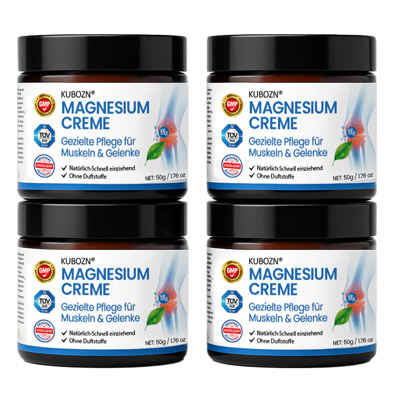 KUBOZN® Magnesium Creme – Spürbare Pflege & Entlastung für Muskeln & Gelenke | Hergestellt in Deutschland 🅱︎ - Image 8