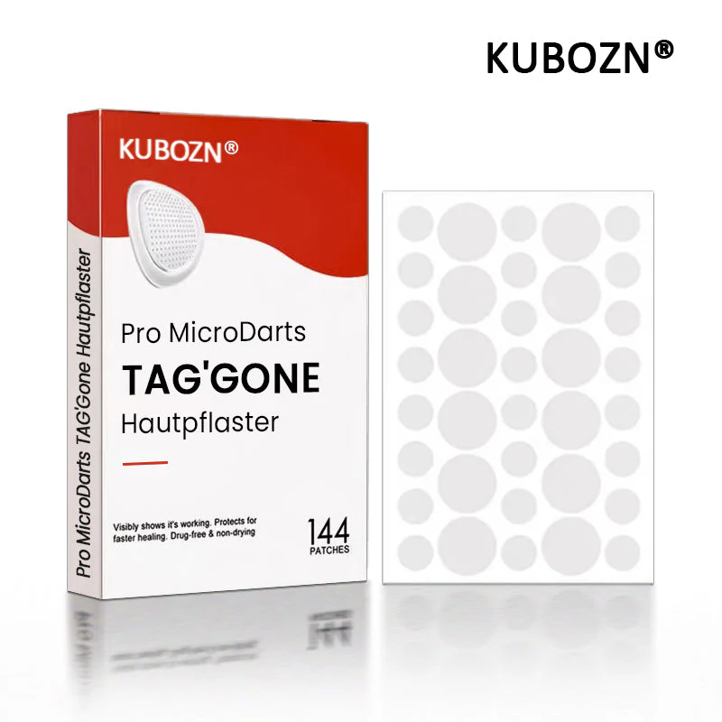 KUBOZN® Pro MicroDarts TAG'Gone Hautpflaster zur Skin-Tag-Entfernung 🅱︎