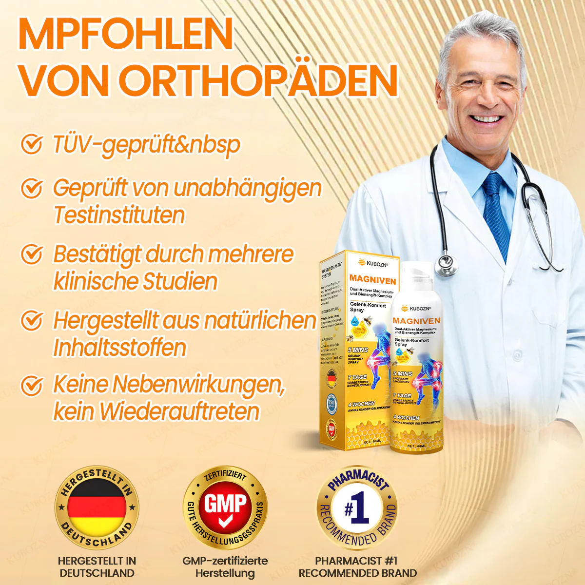 🇩🇪🛡️ KUBOZN® MagniVen Gelenk-Spray – Schnell. Beweglich. Spürbar. 🅱︎ - Image 14