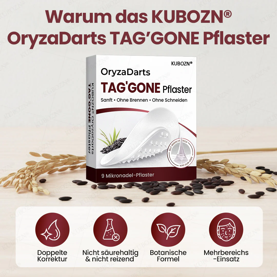 KUBOZN® OryzaDarts TAG’GONE – Schmerzfreie Entfernung an der Wurzel dank Schwarzer-Reis-Mikrotechnologie ✨ - Image 6