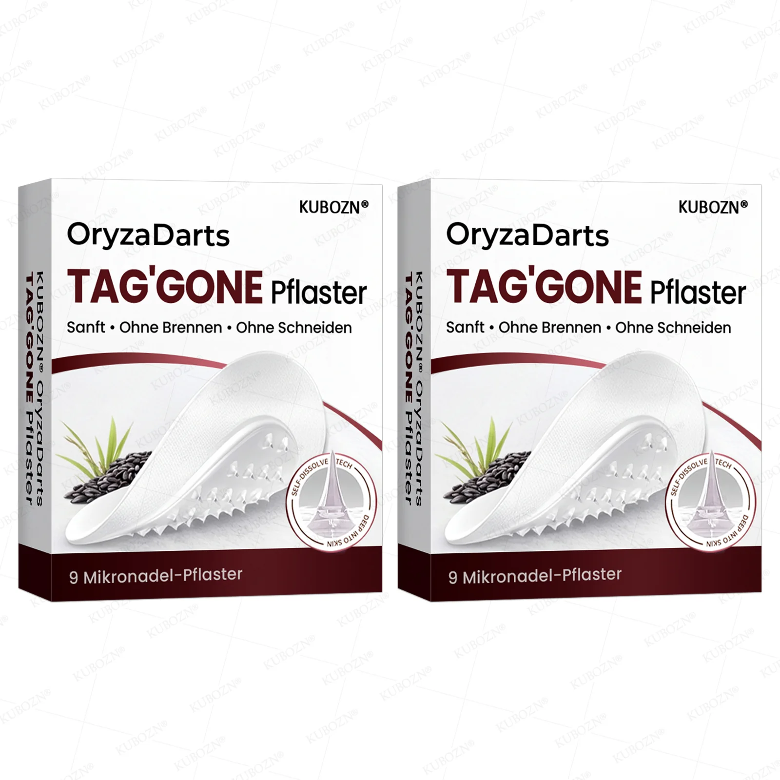 KUBOZN® OryzaDarts TAG’GONE – Schmerzfreie Entfernung an der Wurzel dank Schwarzer-Reis-Mikrotechnologie ✨ - Image 9