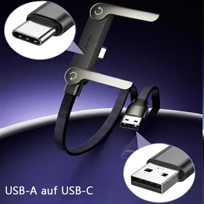 🥇KUBOZN® 2-in-1 Unsichtbares Ladekabel mit Handyhalter – 240W Schnellladekabel mit integriertem Ständer - Image 2