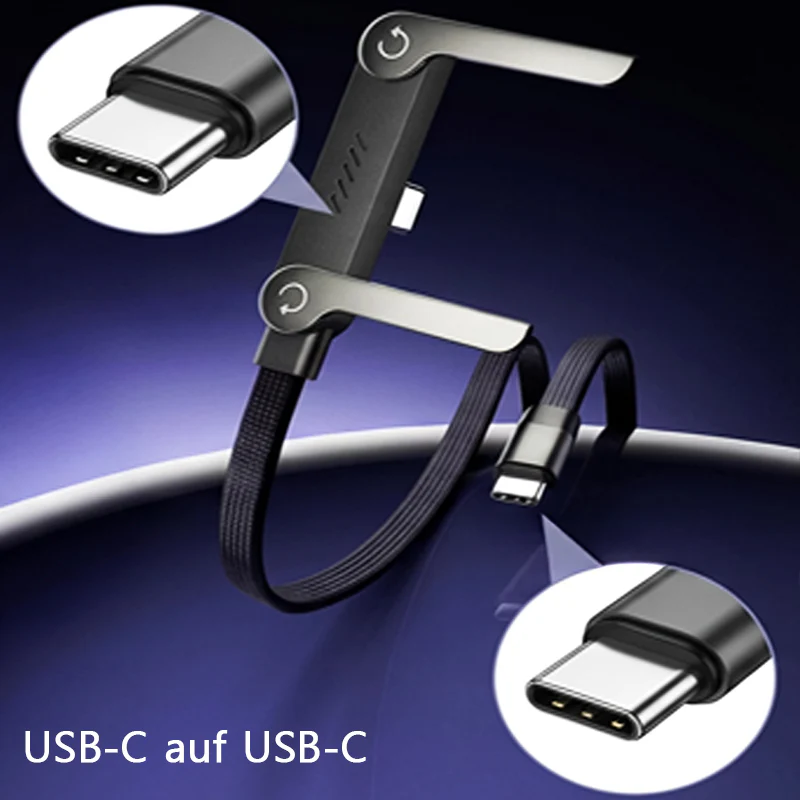🥇KUBOZN® 2-in-1 Unsichtbares Ladekabel mit Handyhalter – 240W Schnellladekabel mit integriertem Ständer - Image 3