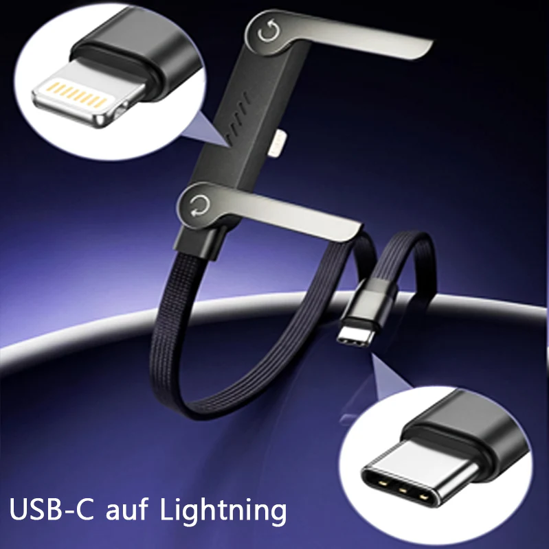 🥇KUBOZN® 2-in-1 Unsichtbares Ladekabel mit Handyhalter – 240W Schnellladekabel mit integriertem Ständer - Image 4
