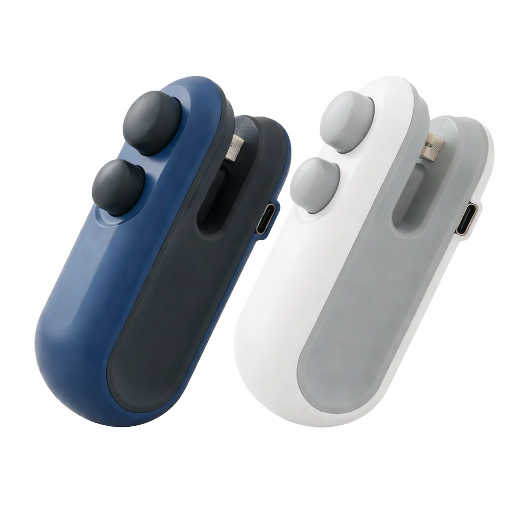 KUBOZN®  2-in-1 Mini-Beutelverschließer & Schneider – USB-aufladbares Heißsiegelgerät 🅂